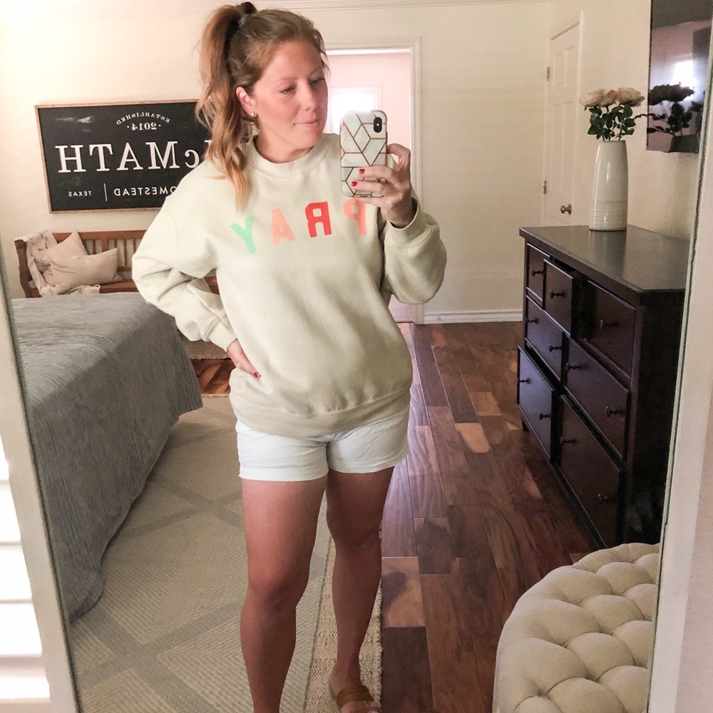 “pray” sweatshirt *LIKE NEW*
